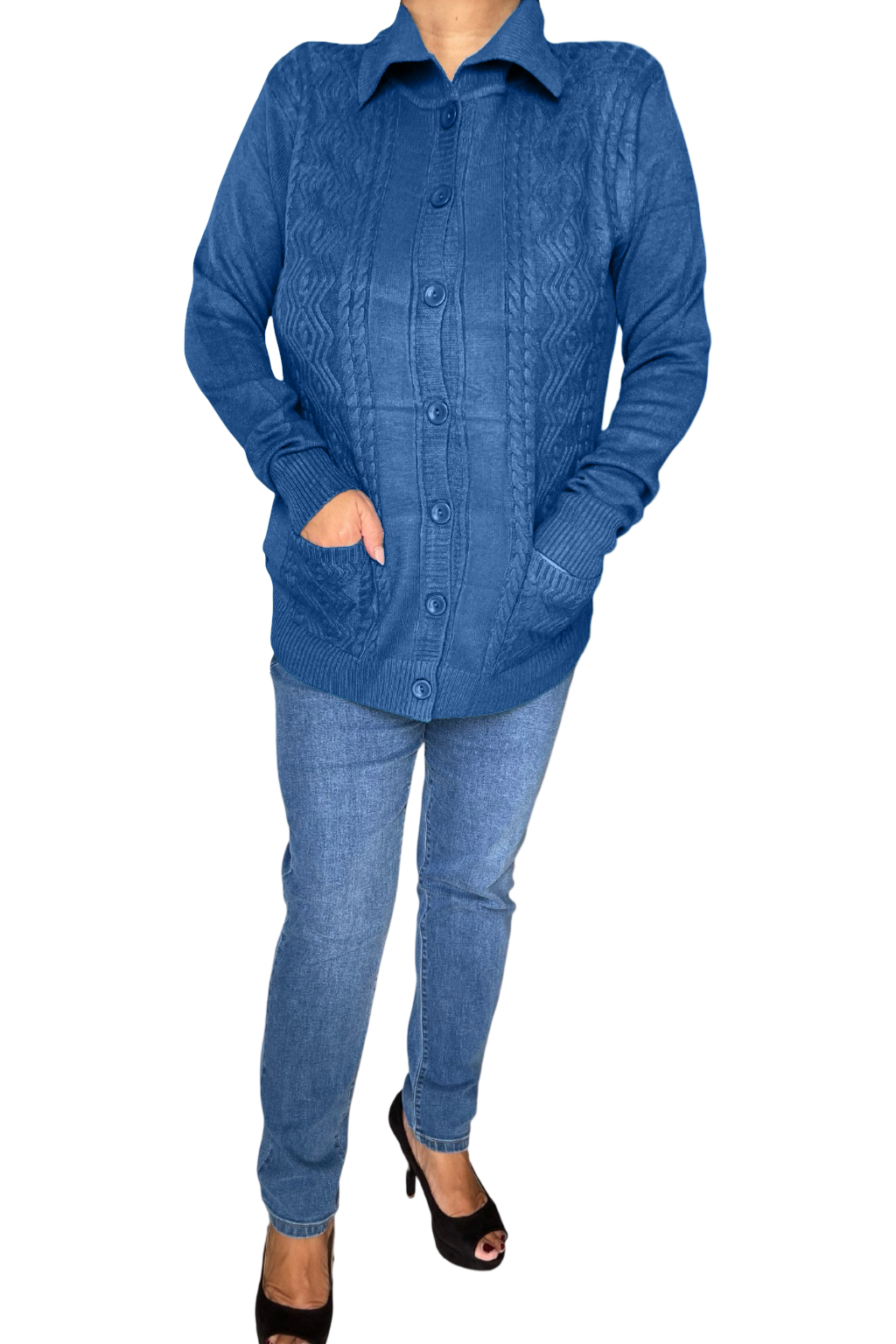 Cardigan con bottoni