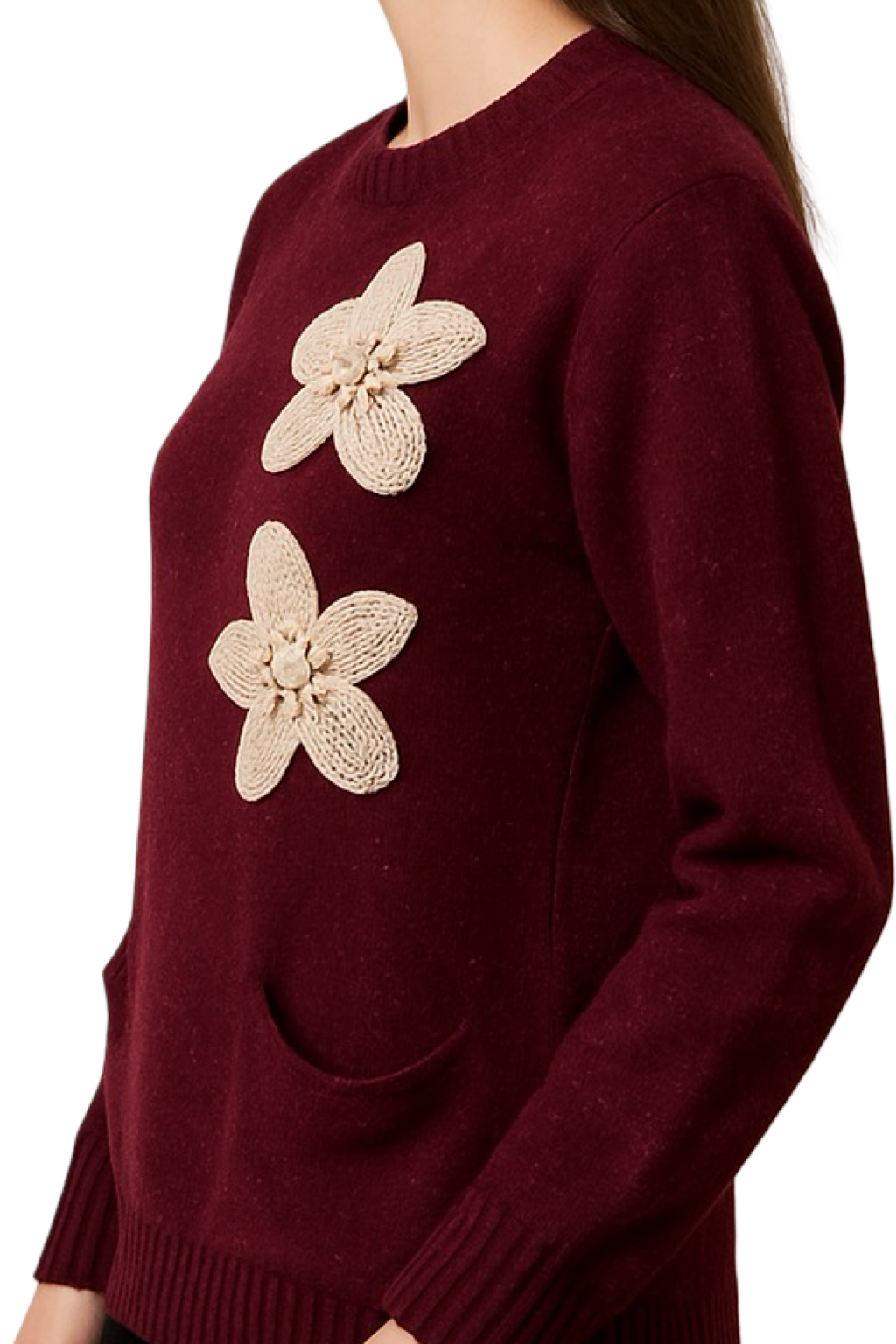 Maglione Macramé con tasche