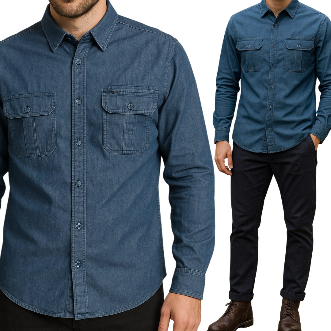 Camicia Jeans Uomo