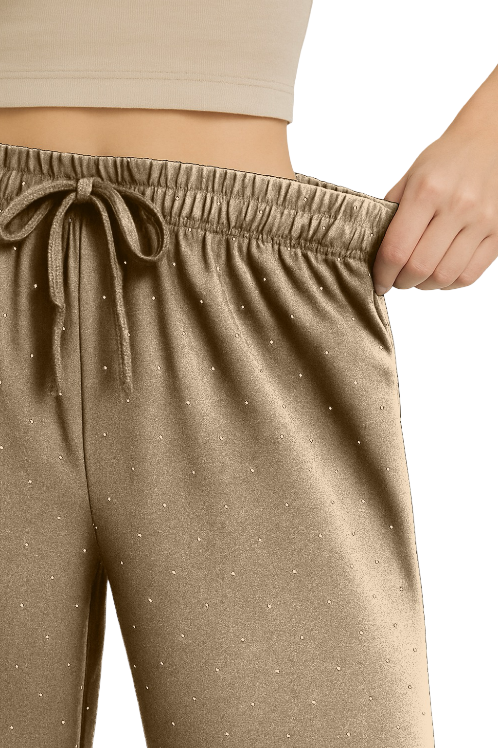 Pantaloni palazzo brillantini