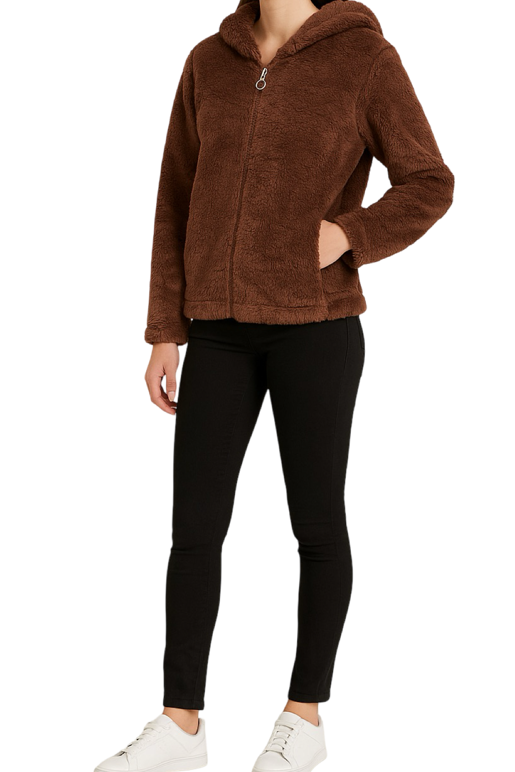 Pelliccia Stile Felpa