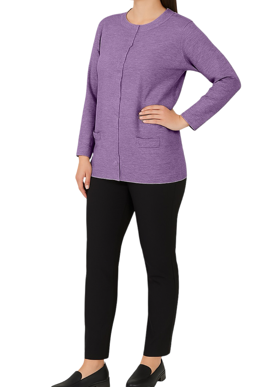 Cardigan Girocollo