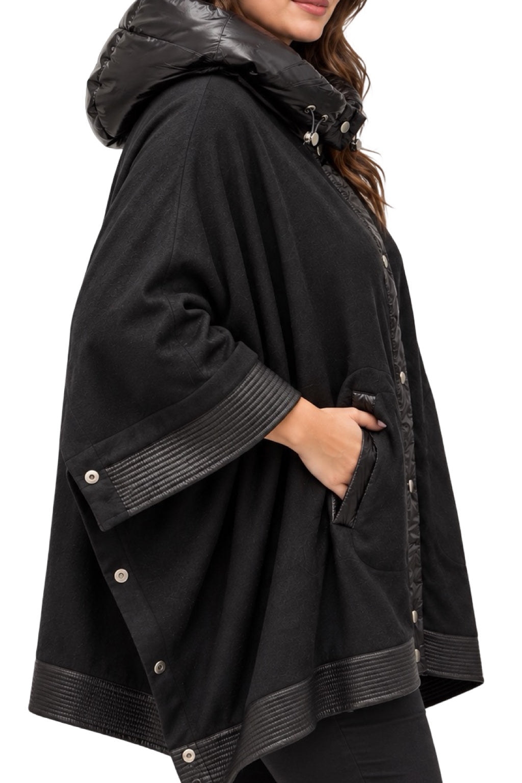 Mantella/Poncho Collo Imbottito