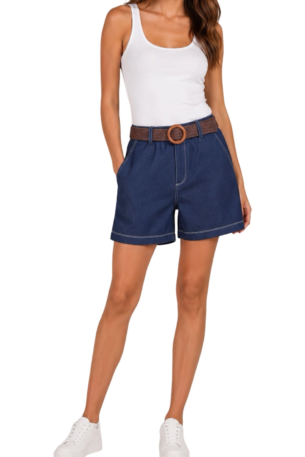 Pantaloncini con cinturino