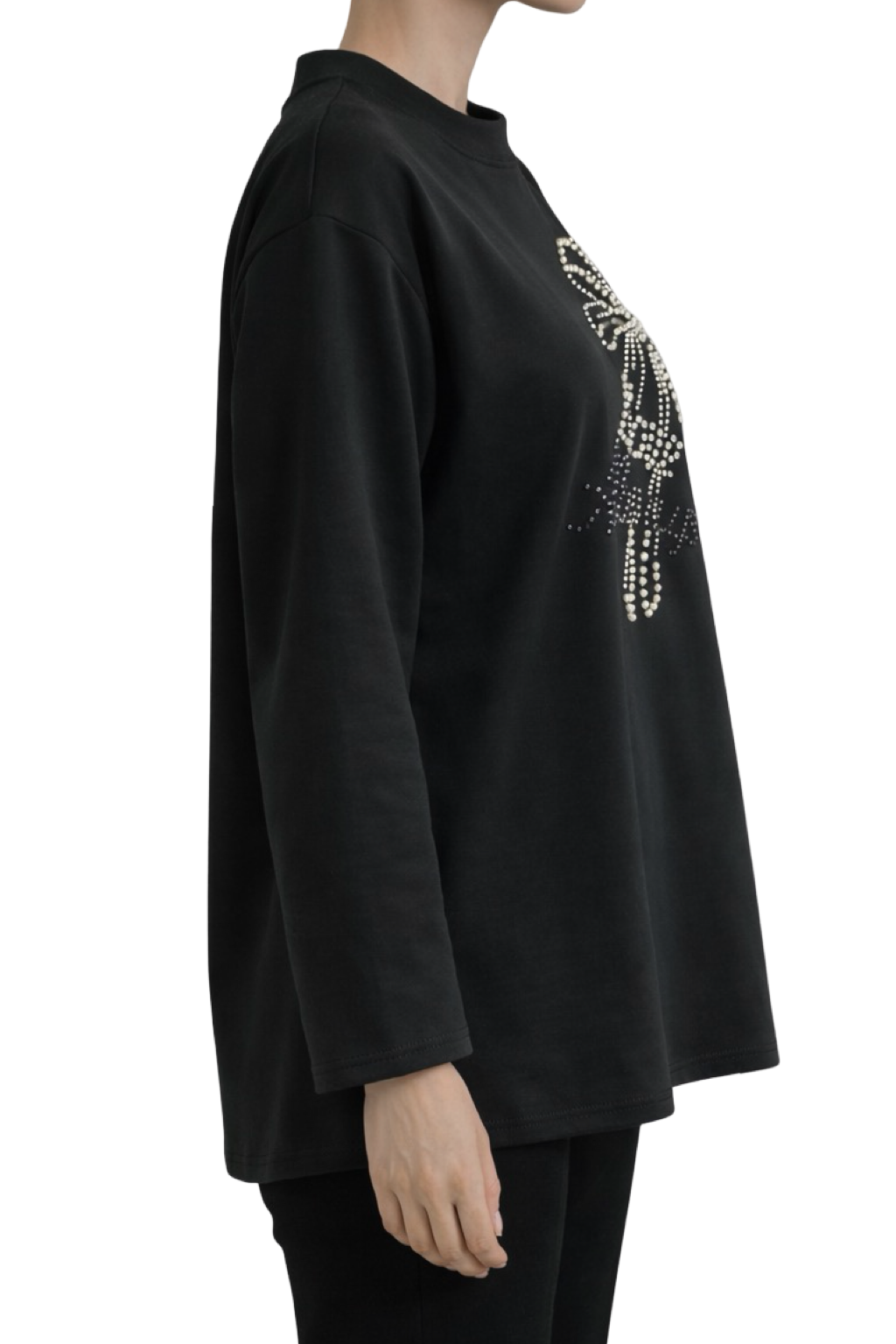 Maglia Camoscio con perline