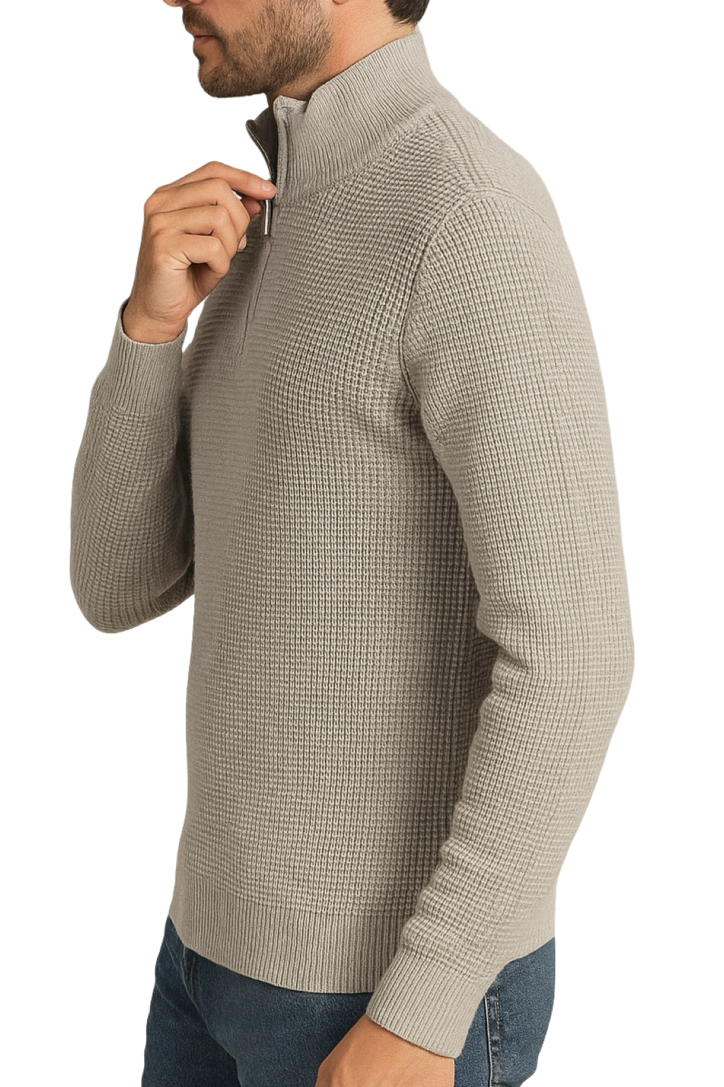 Maglione Mezza Zip Uomo