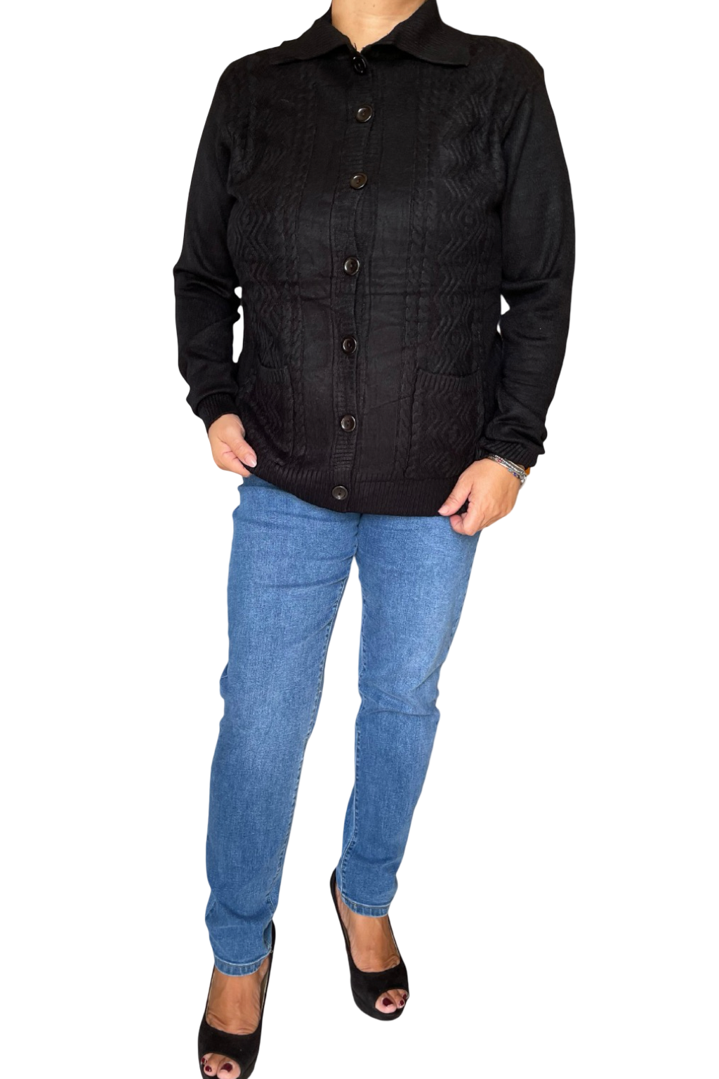 Cardigan con bottoni