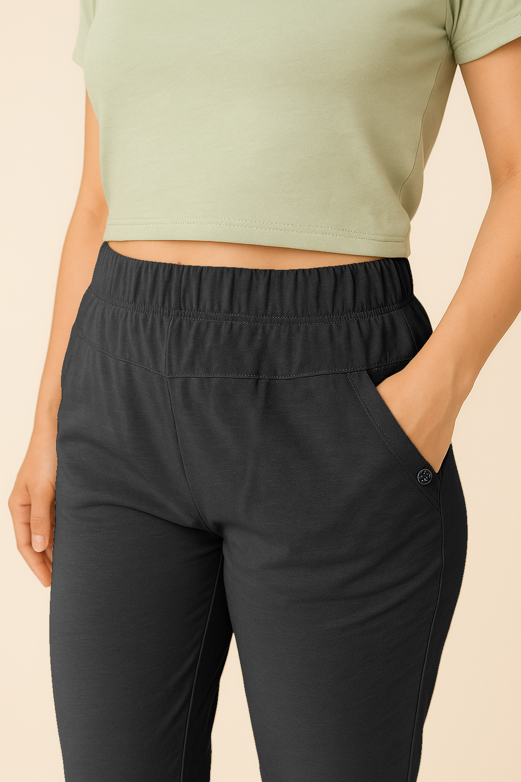 Pantaloni Capri Tinta Unita