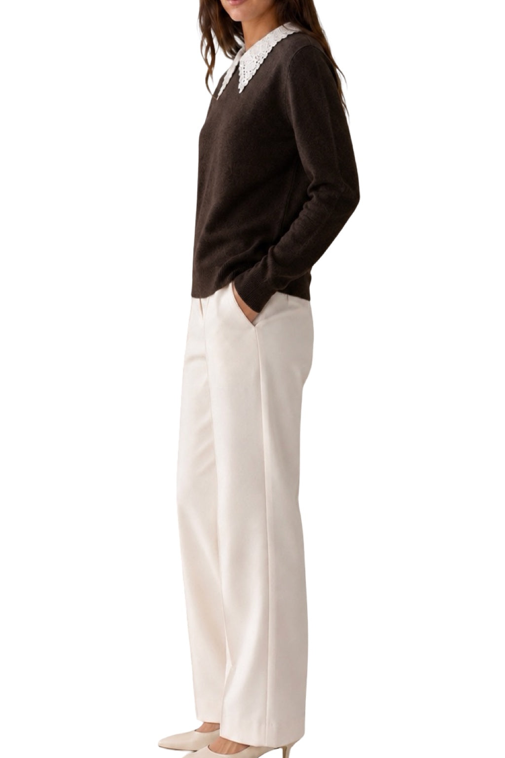 Maglia Colletto in Pizzo