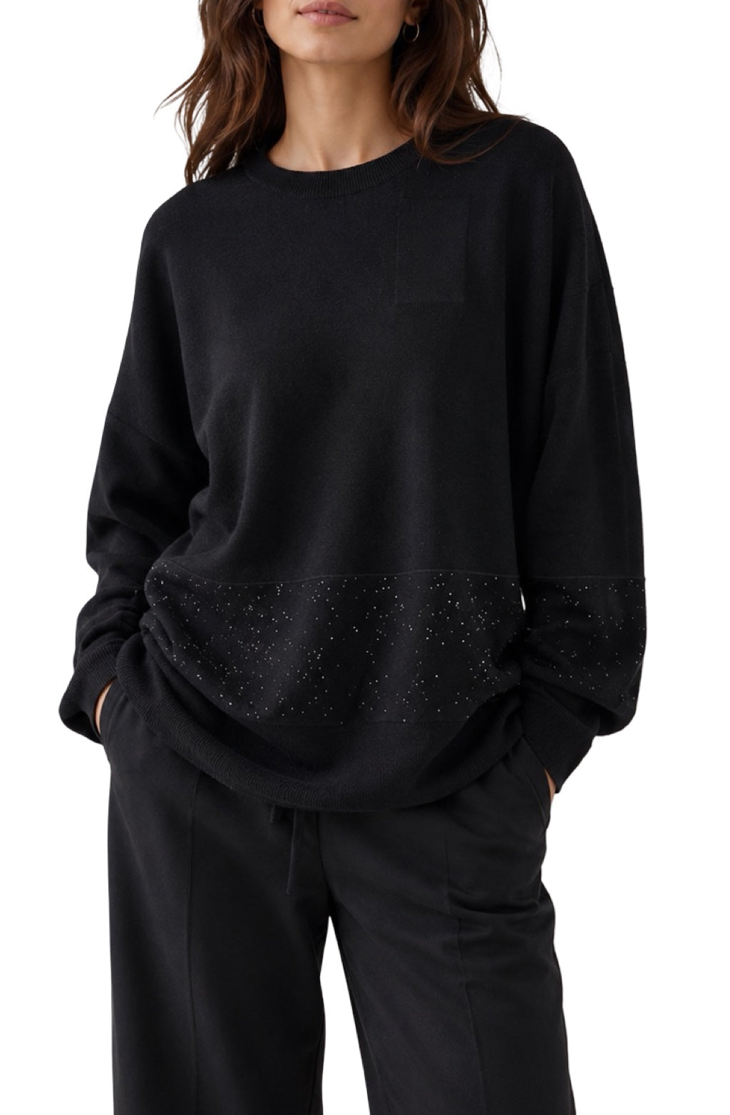 Maglia Lunga Fascia Paillettes