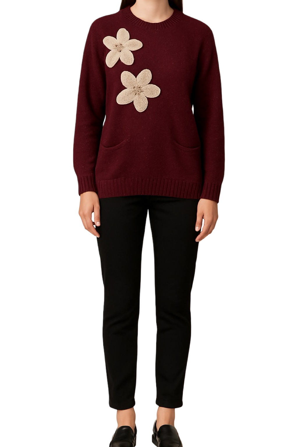 Maglione Macramé con tasche