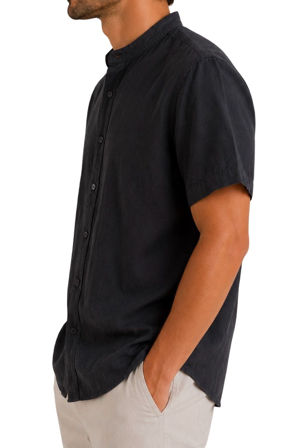 Camicia Lino Manica Corta