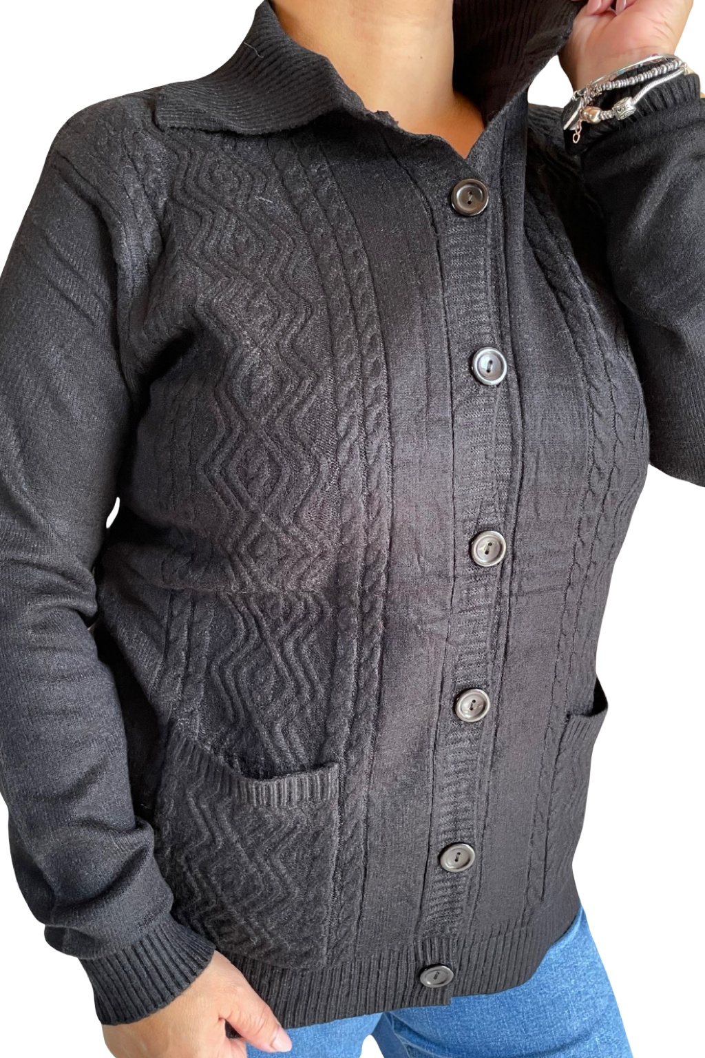 Cardigan con bottoni