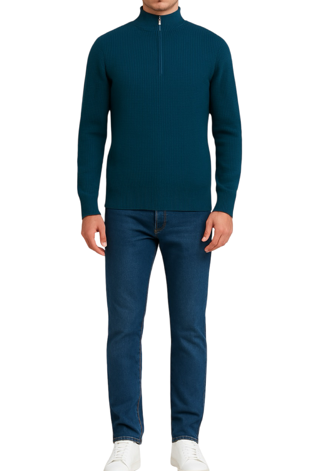 Maglione Mezza Zip Uomo