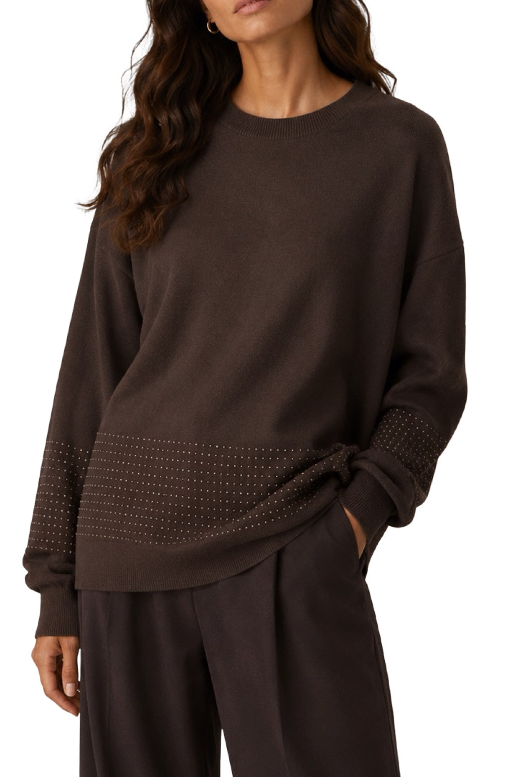 Maglia Lunga Fascia Paillettes