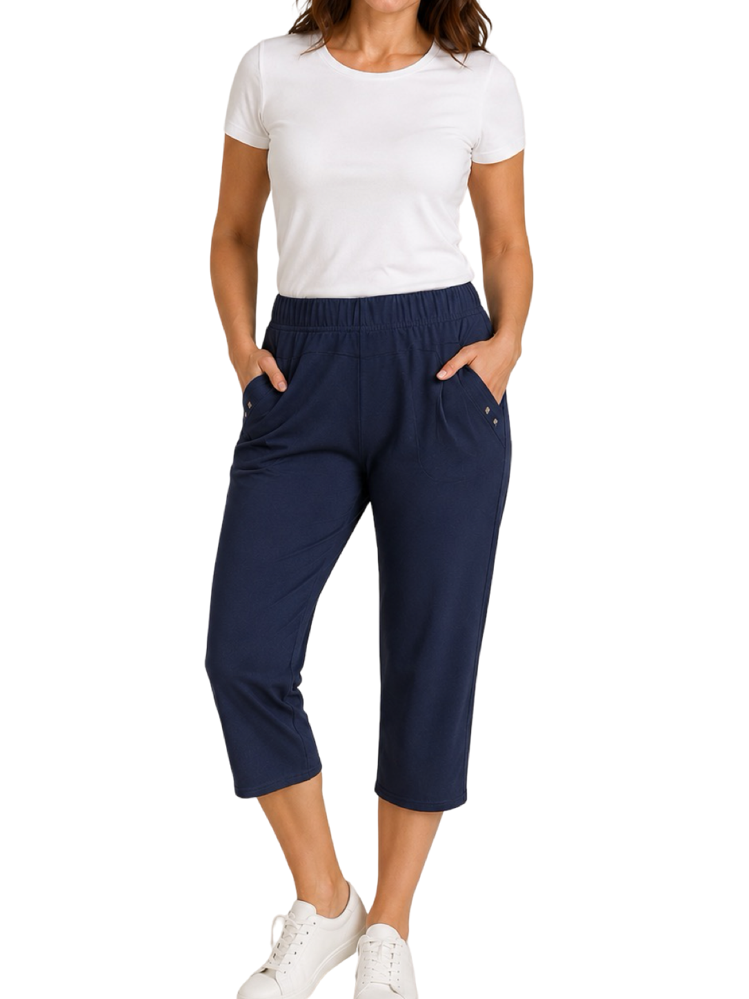 Pantaloni Capri con elastico