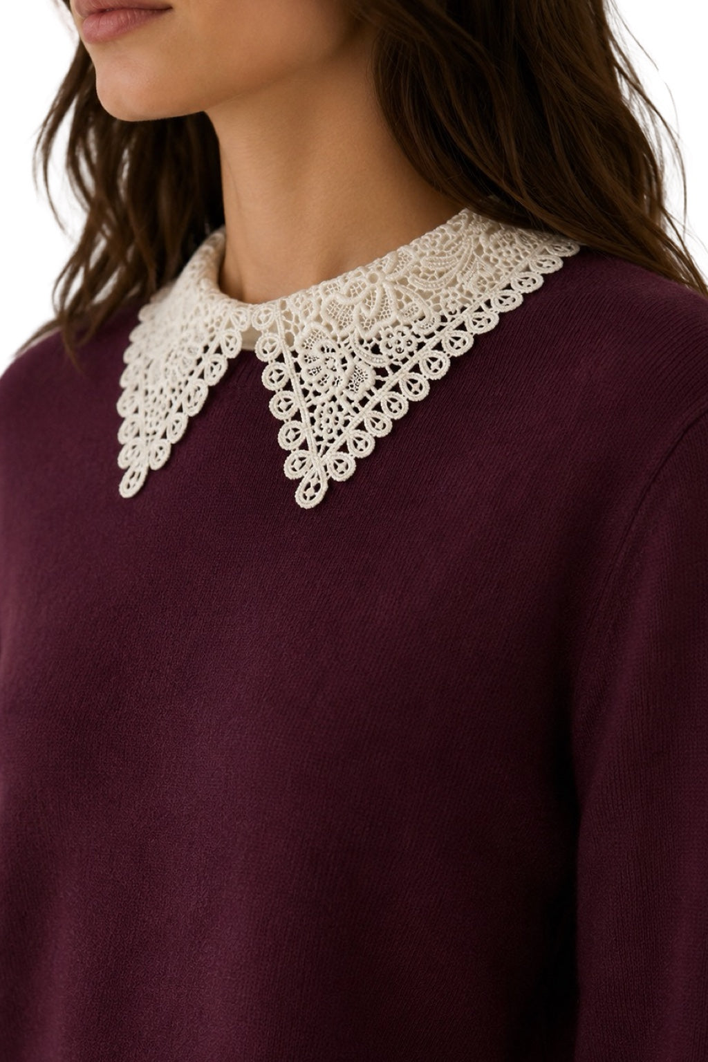 Maglia Colletto in Pizzo