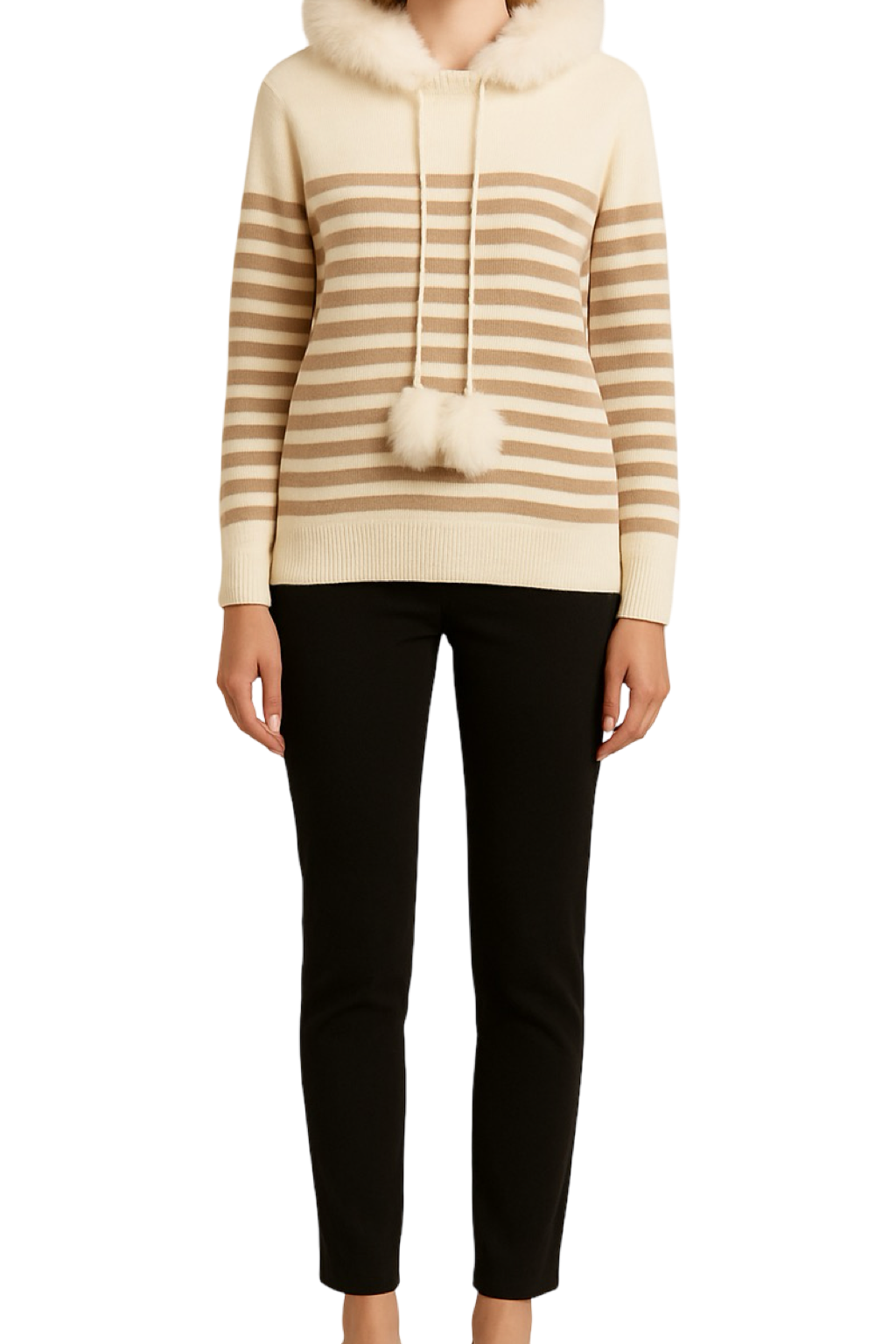 Maglione con pon pon