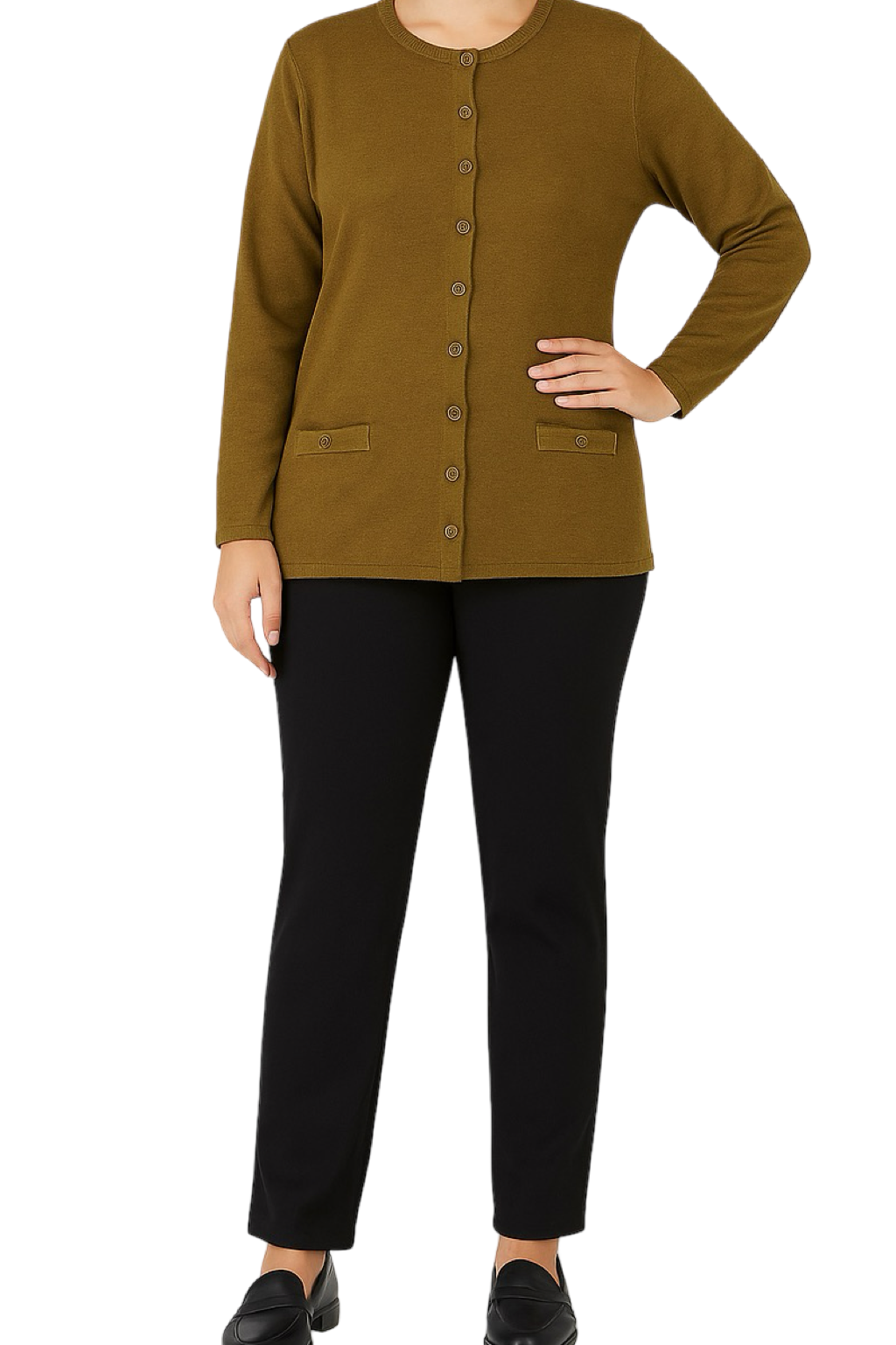 Cardigan Girocollo