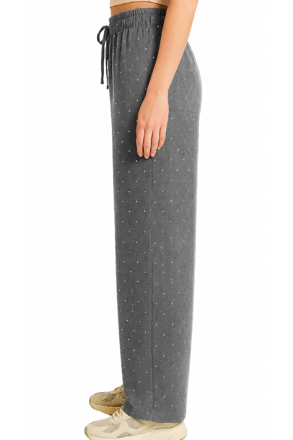 Pantaloni palazzo brillantini