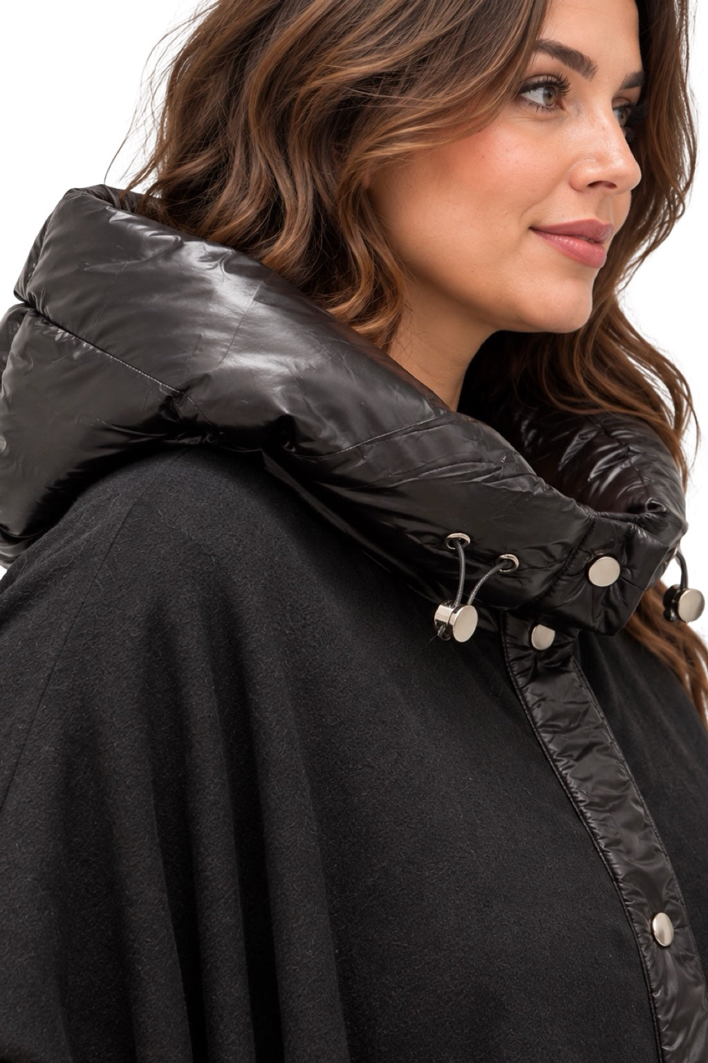 Mantella/Poncho Collo Imbottito