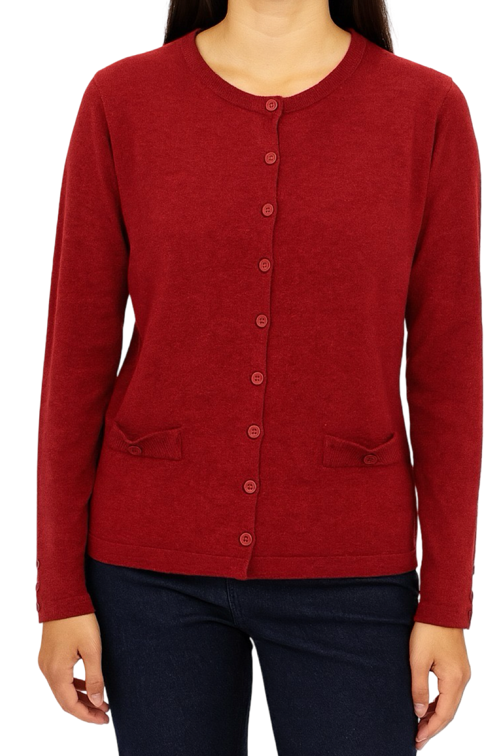Cardigan Girocollo