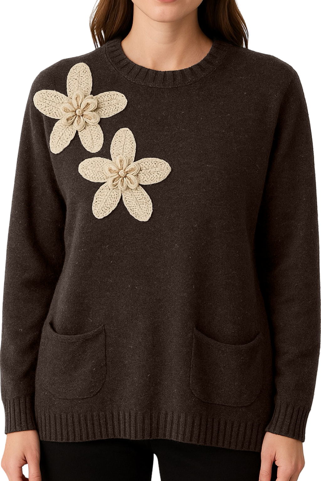 Maglione Macramé con tasche