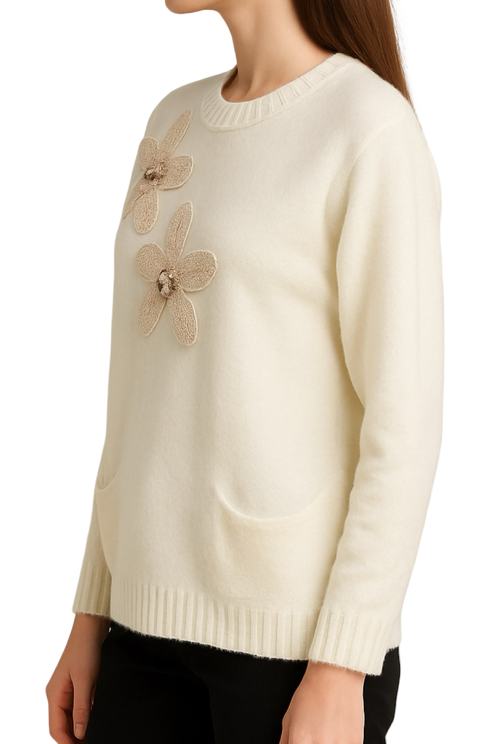 Maglione Macramé con tasche