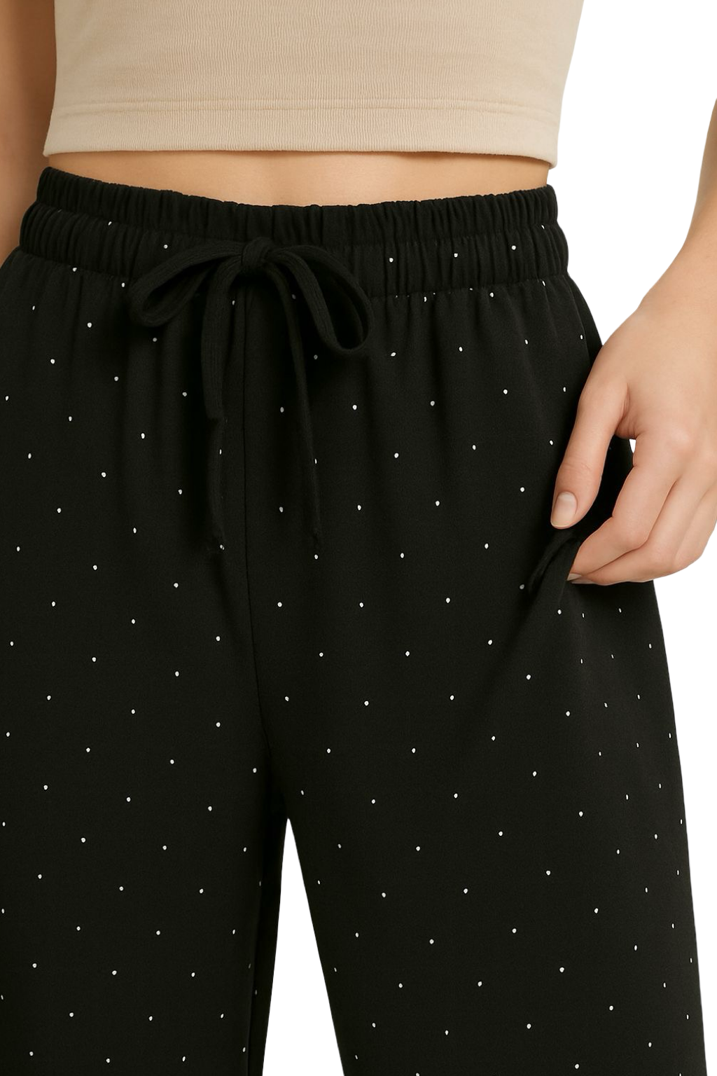 Pantaloni palazzo brillantini