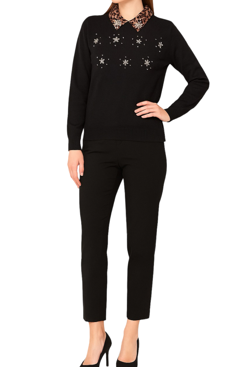 Maglia Colletto Fantasia