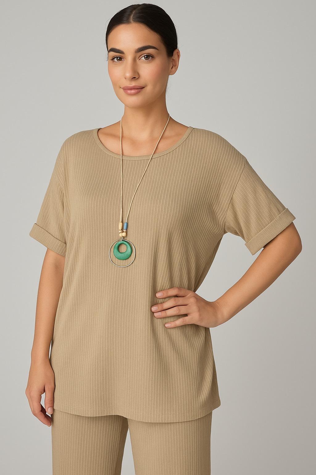 Completo Plissé con collana OMAGGIO
