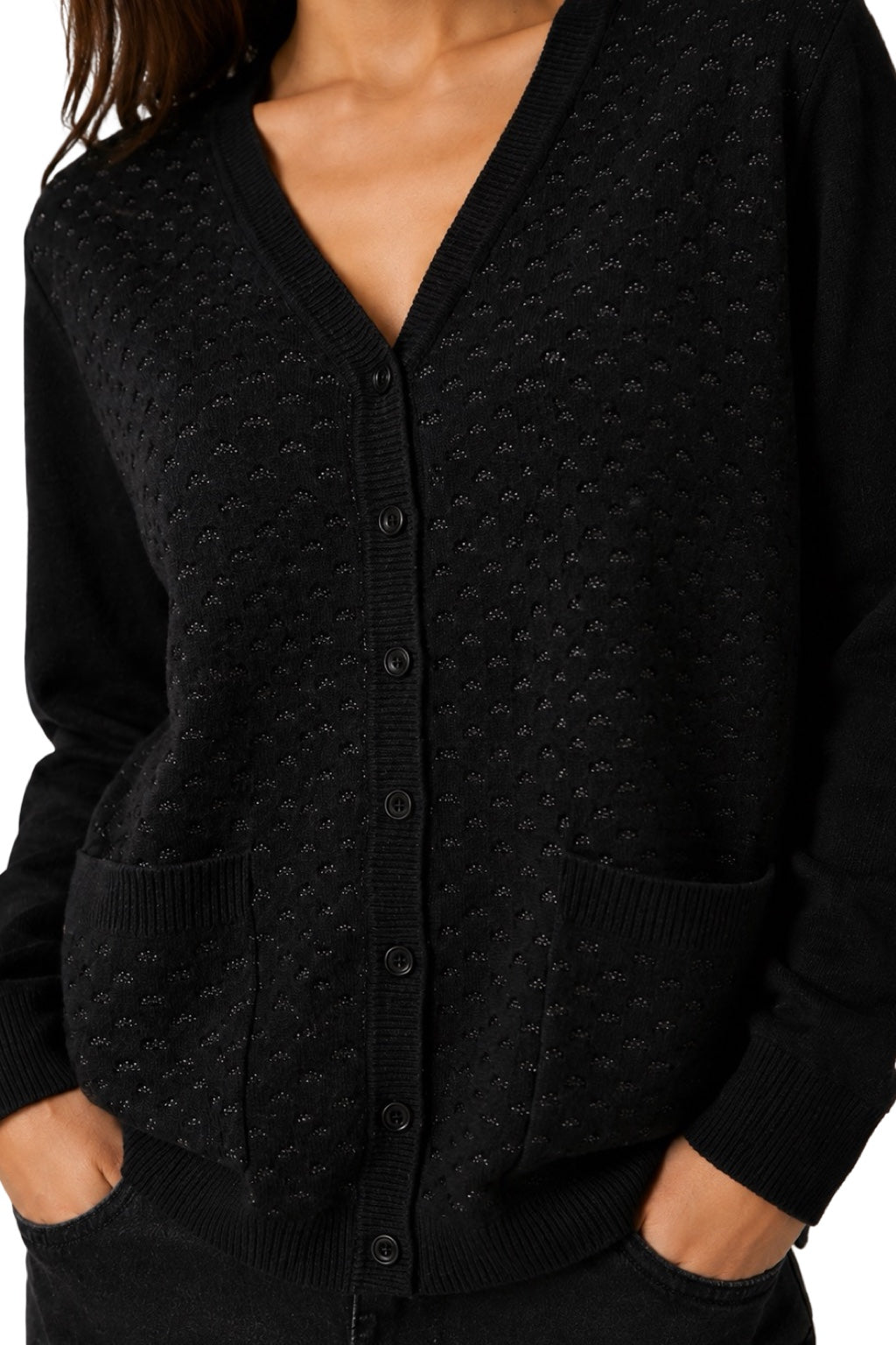 Cardigan Traforato con tasche