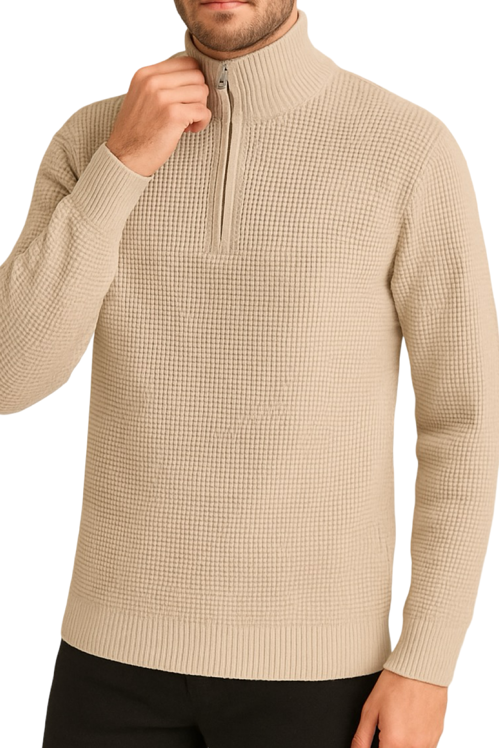 Maglione Mezza Zip Uomo