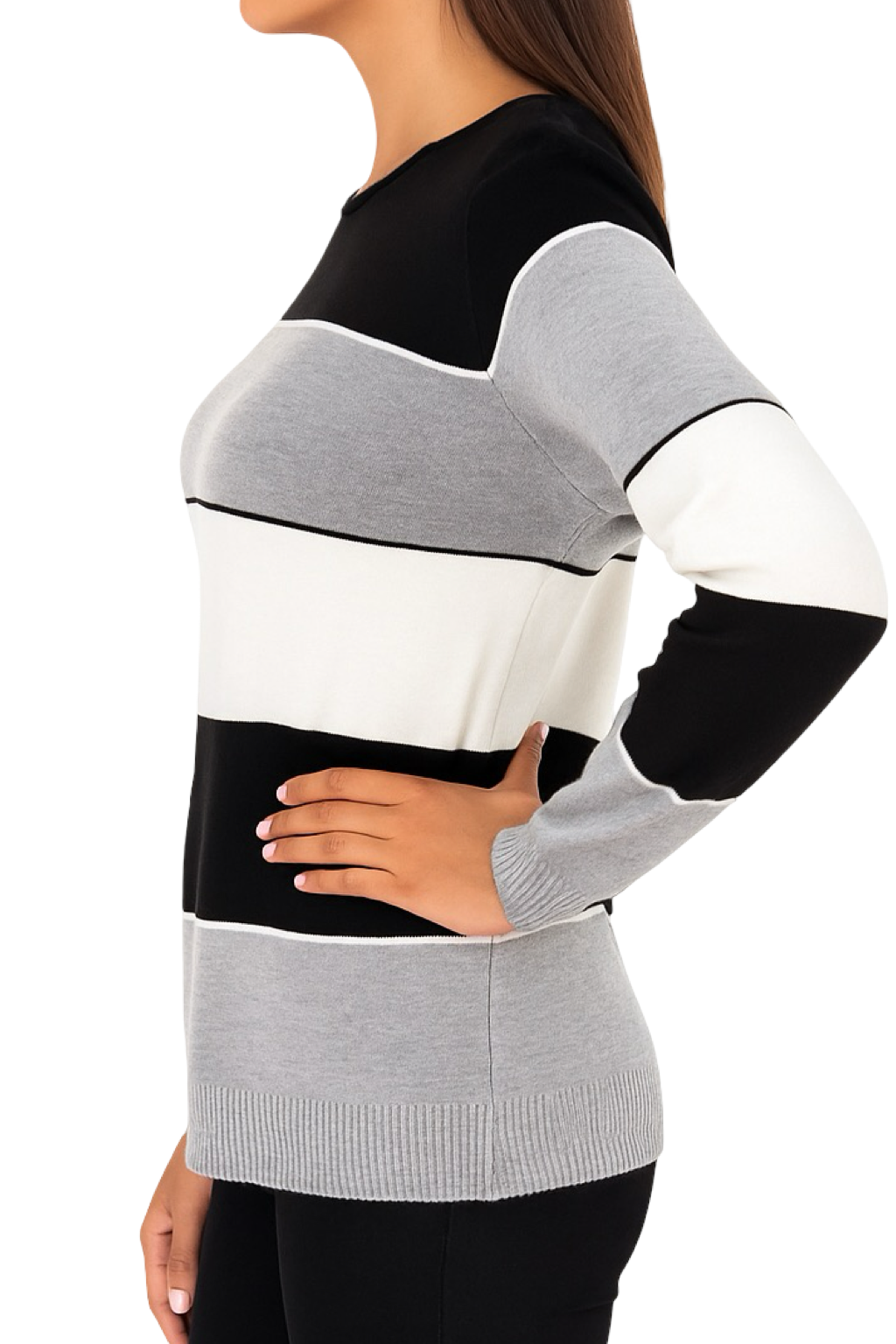 Maglia Righe Glitter