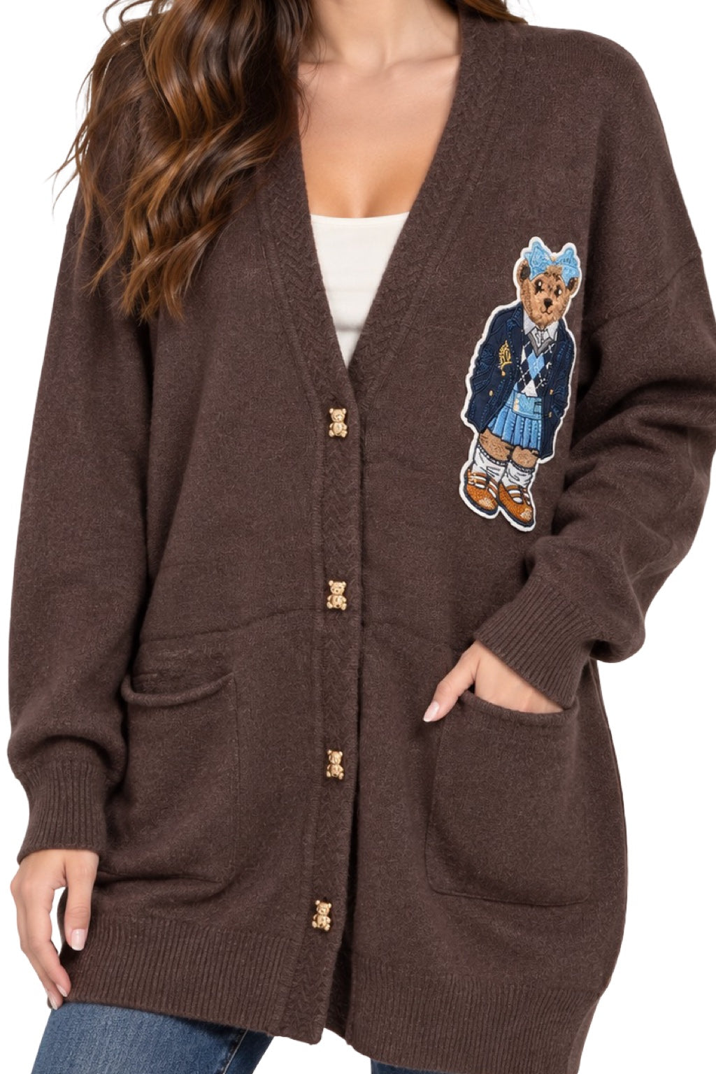 Cardigan Lungo Teddy