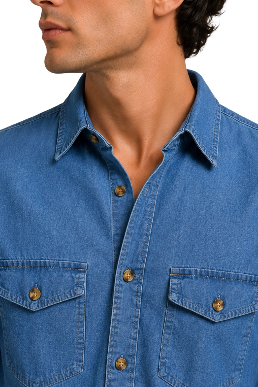 Camicia Jeans Uomo Chiara
