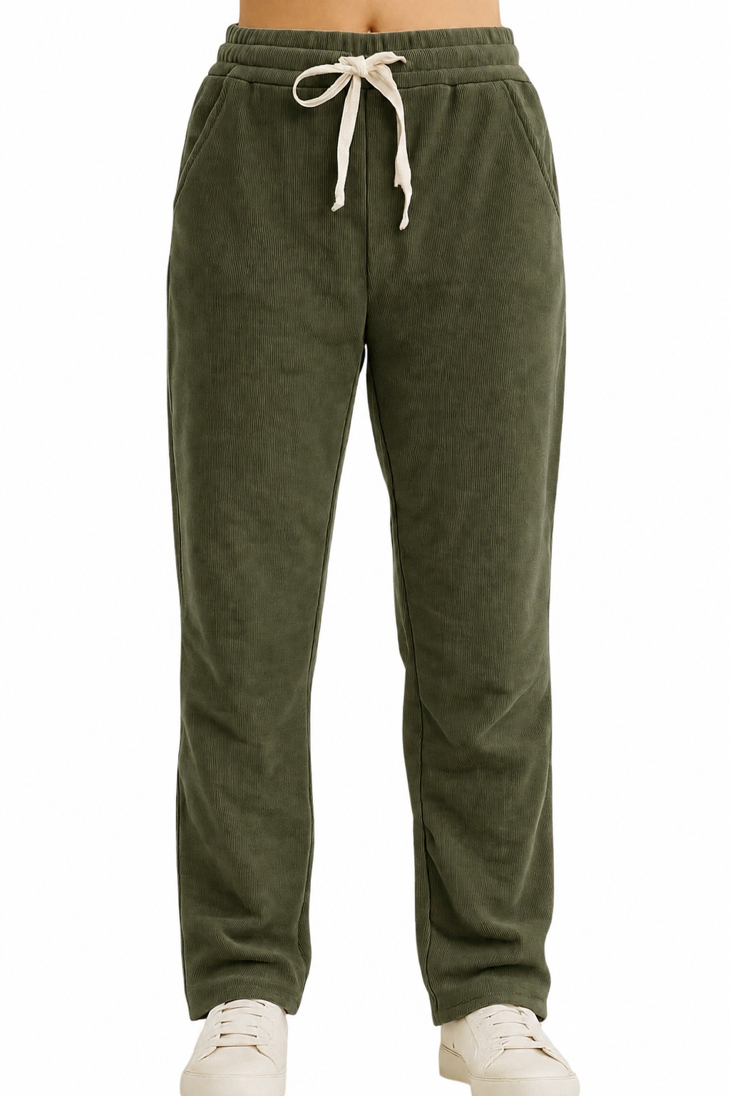 Pantaloni a costine in velluto