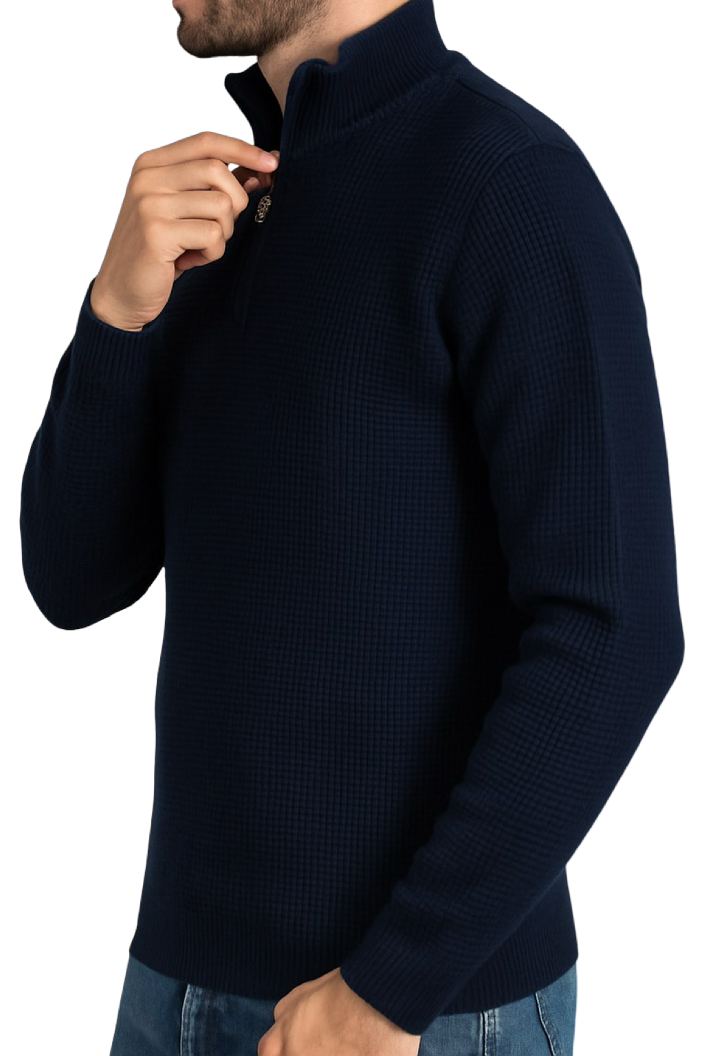 Maglione Mezza Zip Uomo