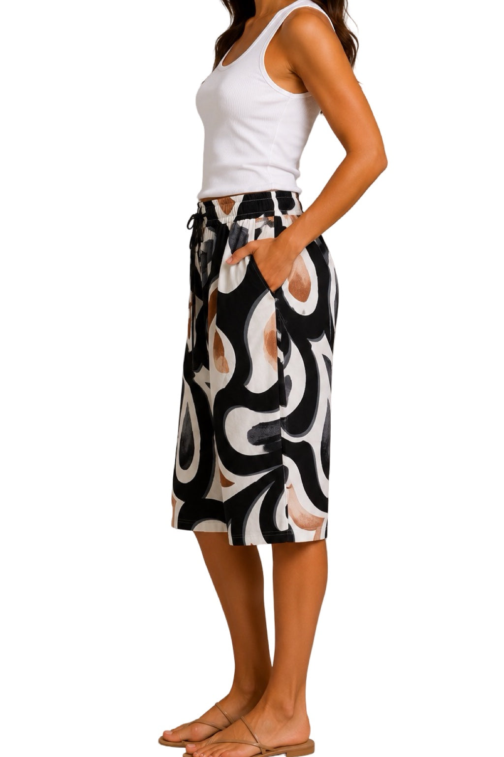 Pantaloni Capri Fantasia