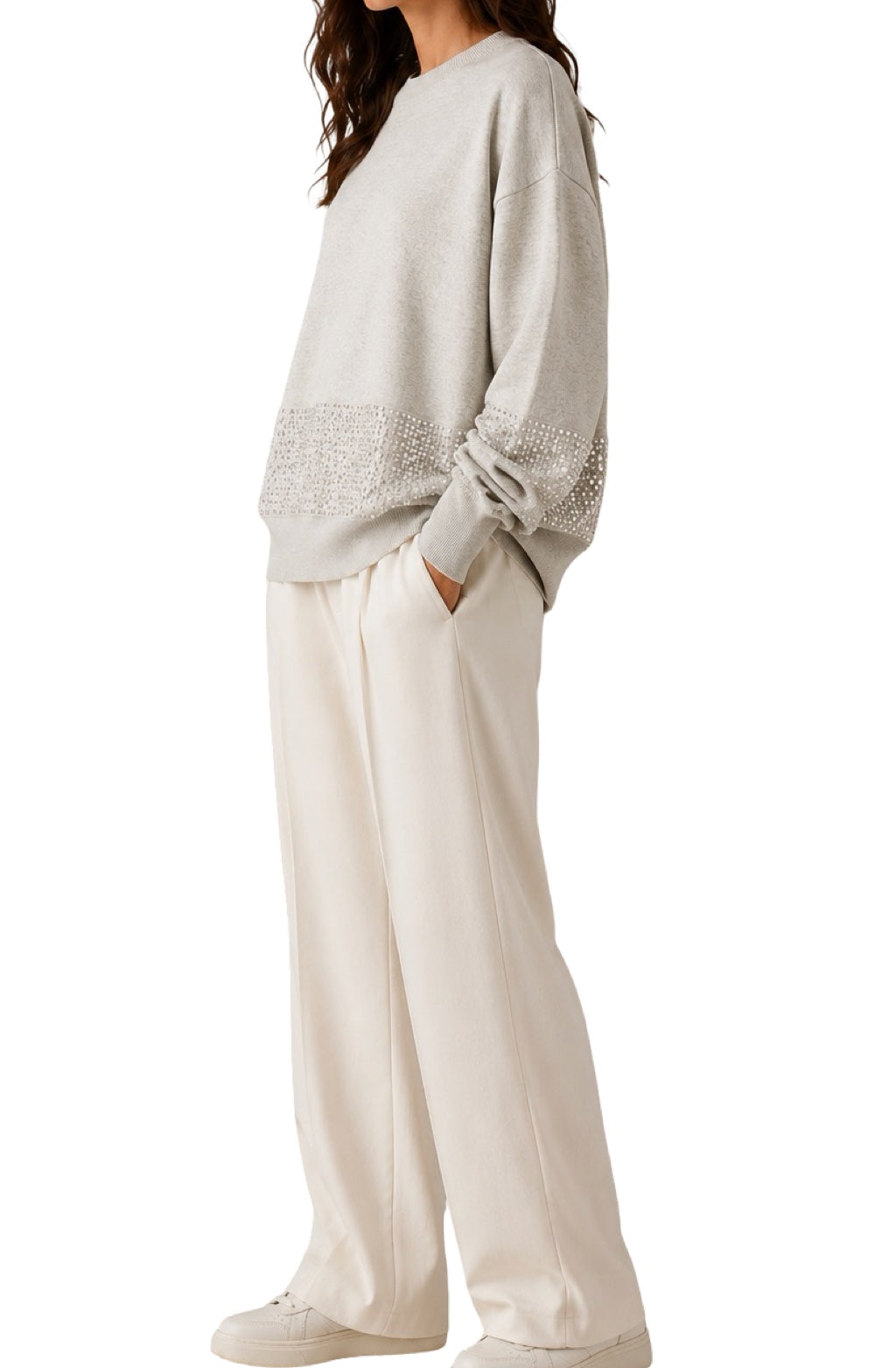Maglia Lunga Fascia Paillettes