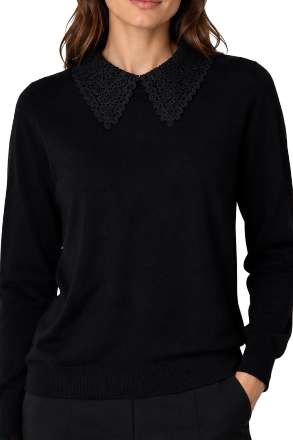 Maglia Colletto in Pizzo
