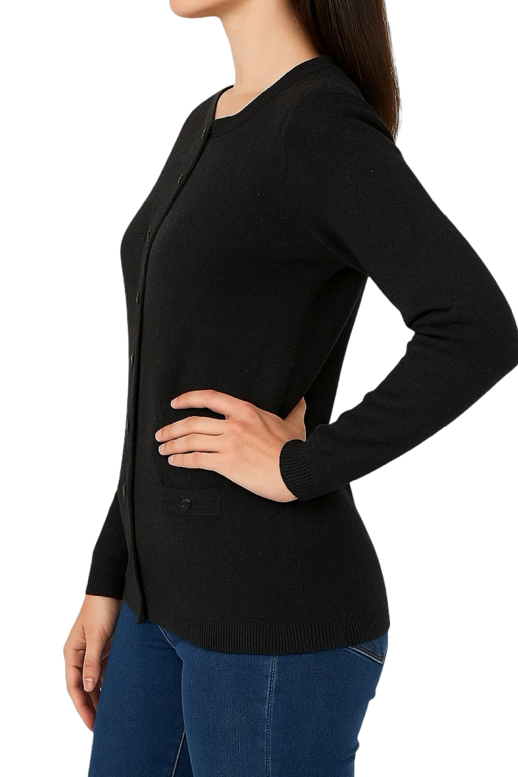 Cardigan Girocollo