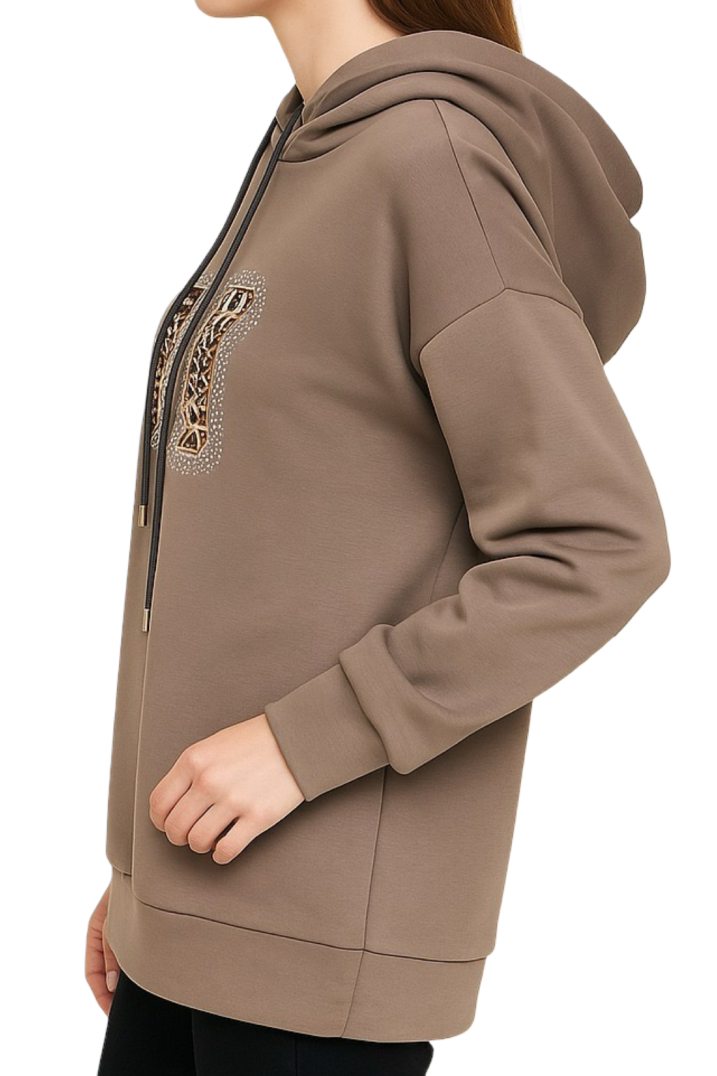 Felpa Comfort Stampa Maculata