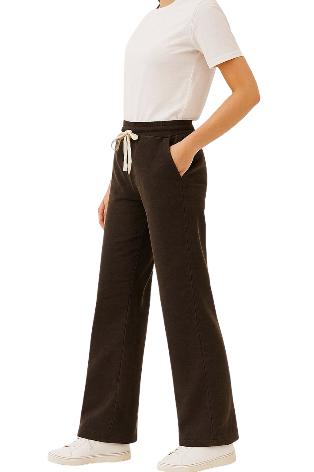 Pantaloni a costine in velluto