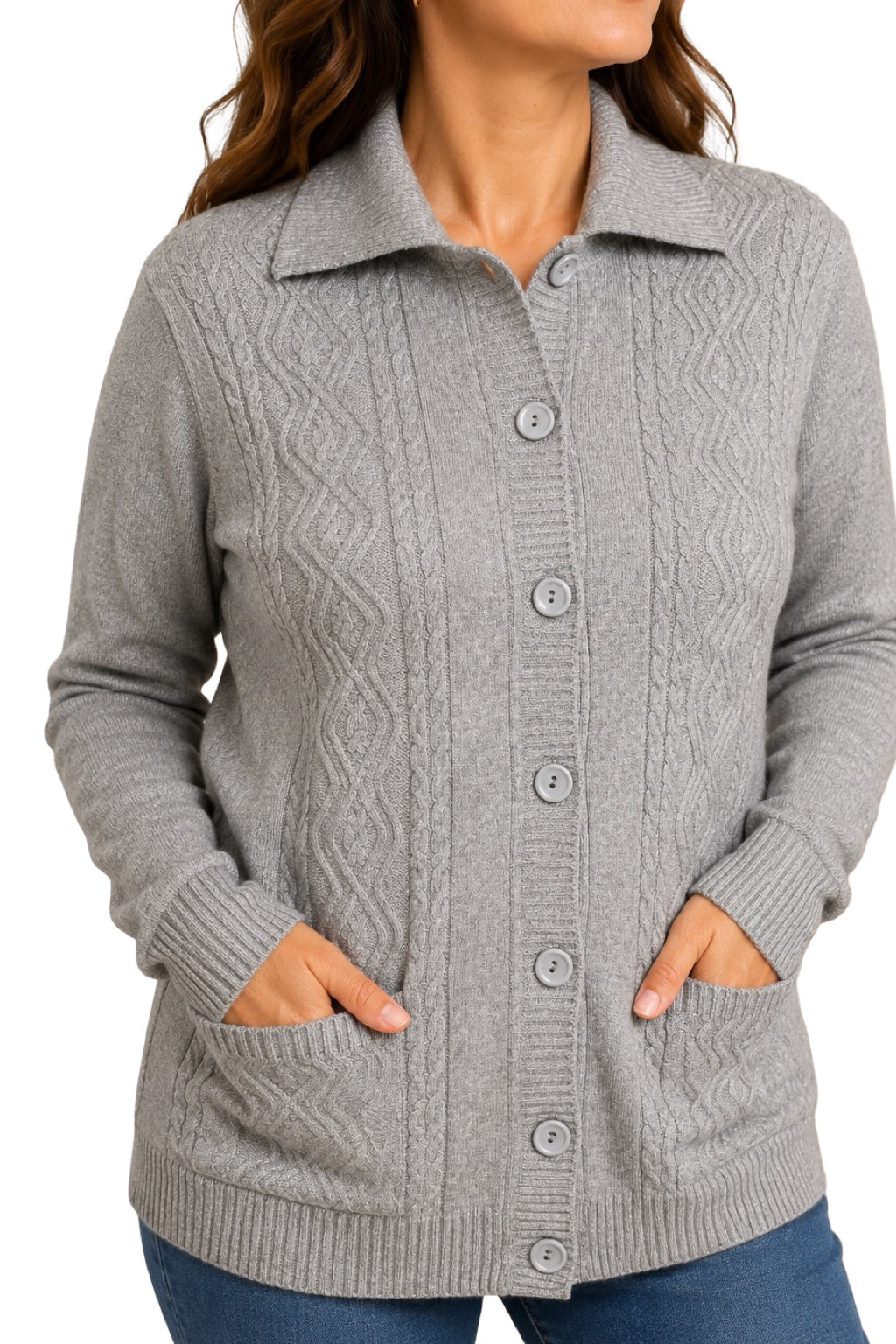 Cardigan Bottoni e Tasche