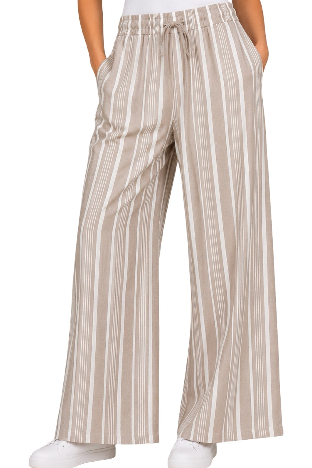 Pantaloni palazzo a righe