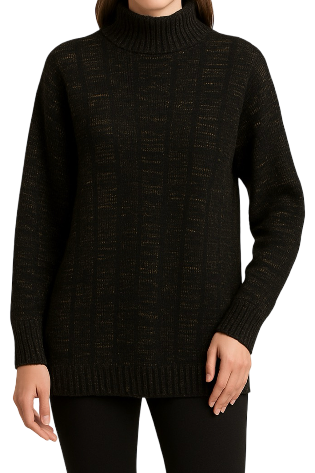 Maglione Lungo Glitter Natalizio