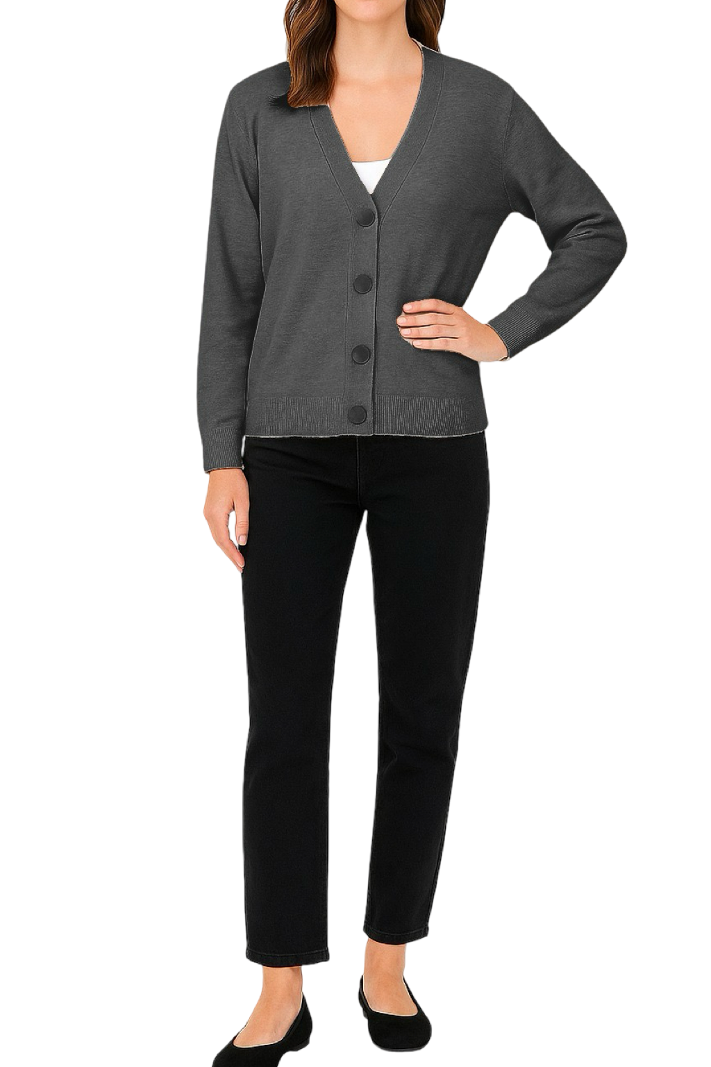 Cardigan Bottoni Dorati