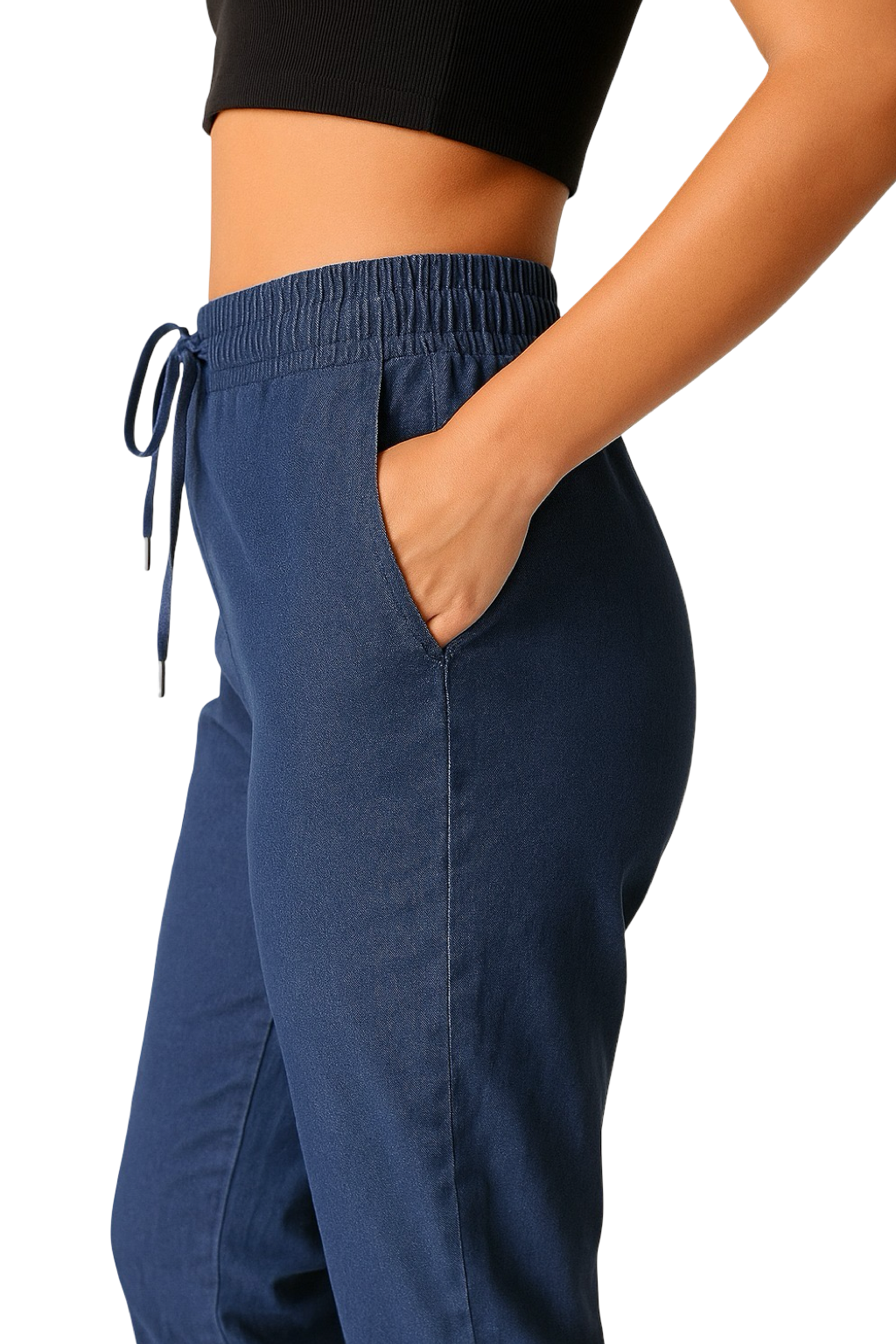 Jeans con Elastico in vita