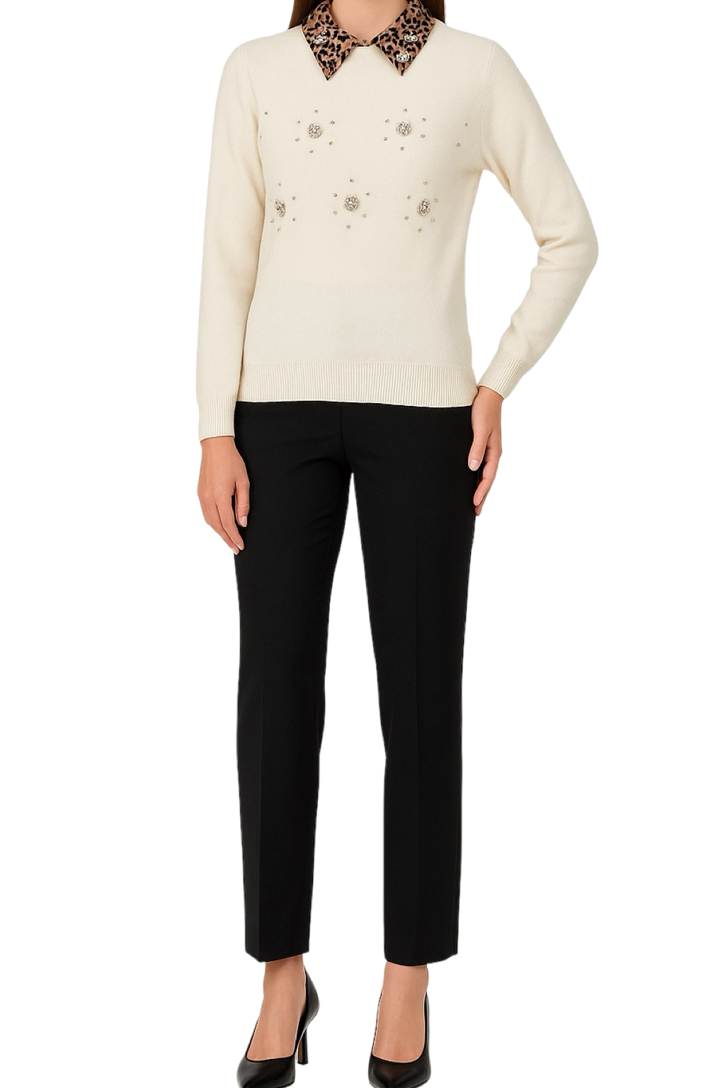 Maglia Colletto Fantasia
